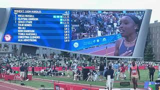 Women’s 100m Hurdles FINAL 2024 U.S. Olympic Trials - MEET RECORD!!!