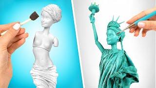 Incredible Doll Transformations || DIY Statues