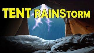  Super Relaxing Rain & Thunder on Tent | Ambient Noise for Sleeping or Studying, @Ultizzz day#83