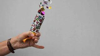 How to Make a Confetti Cannon from Recycled Materials | Sophie's World