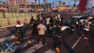 GTA 5 - War with Police, 30 Bodyguards