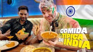 PROBANDO los FAMOSOS PLATOS de INDIA con un INDIO 