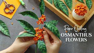 Making Osmanthus Kinmokusei FlowersExperiments and Mistakes with 0.5mm Paper Strips️Relaxing Art