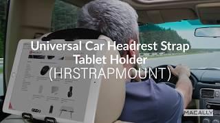 Macally HRSTRAPMOUNT iPad or Tablet Car Holder Mount for Kids, Passengers, RoadTrips