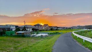 【4K】Sunset Walk in Japanese Countryside | Modern Japanese Houses in Suburban Nagoya Japan