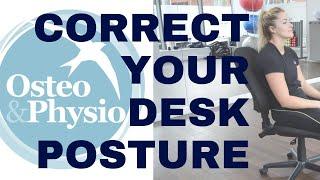 Introduction to how to sit properly at a desk. Improve your posture immediately