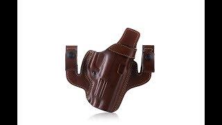 A114 Merlin - Dual IWB / OWB Pancake Style Leather Holster