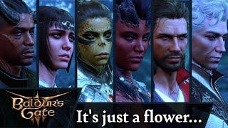 Companion Reactions to the Sussur Flower [Sorcerer Tav] | All Dialogue Options 4K | Baldur's Gate 3