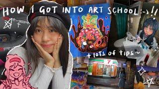  my ACCEPTED art school portfolio + juicy tips!!