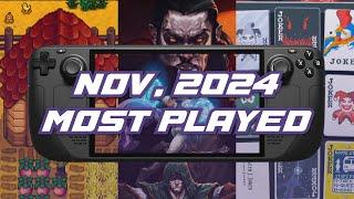 Top 20 Most Played Steam Deck Games November 2024