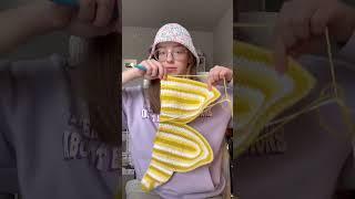 Yellow retro stripes top  full tutorial on my channel #crochet