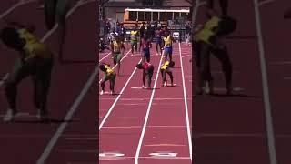 3 Jamaican High Schools me going neck and neck for the win at the 2022 #PennRelayCarnival #athlete