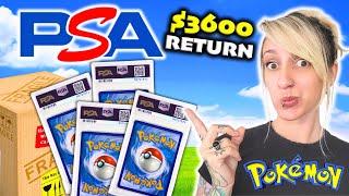 $3600 PSA Return! Unboxing Our Graded Pokémon Cards!