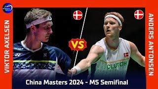 Nerves on the Edge! Anders ANTONSEN (DEN) vs. Victor AXELSEN (DEN) | SF | LINING CHINA MASTER 2024