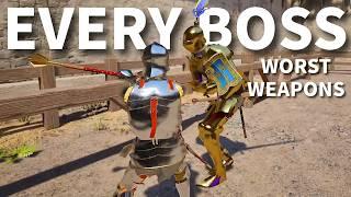 I Used The WORST Weapons In Half Sword To Beat Every Boss