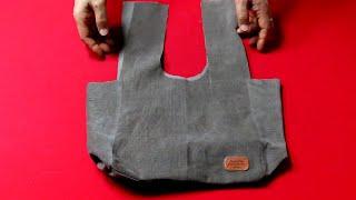 DIY안입는 코듀로이 셔츠로 토트백 "쉽게" 만들기!/Make a tote bag easy with old corduroy shirt