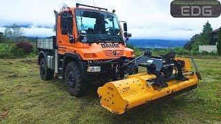 Mulchen in EXTREM nassem Boden mit Müthing MU-L 250 und Unimog U400 6-Zylinder