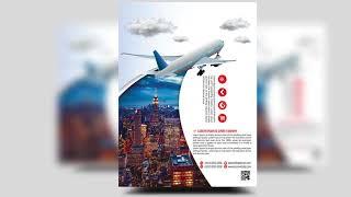 Travel Agency Flyer design | Photoshop Tutorials