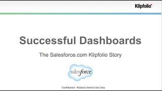 Salesforce + Klipfolio Dashboards Webinar