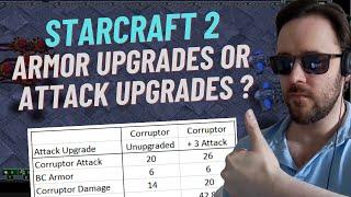 Are Armor or Attack Upgrades better for Corruptors? #starcraft2