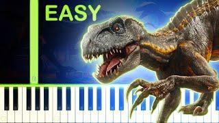 INDORAPTOR THEME | Jurassic World Fallen Kingdom - EASY Piano Tutorial