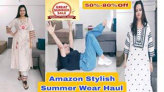 *Try On* Amazon Summer Wear Haul - Kurt's sets, tops ,Jeans, get 50%-80% off |Great Summer Sale Live