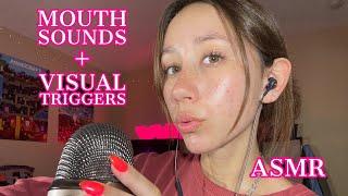 ASMR | mouth sounds with tingly visual triggers