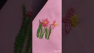 Handkerchief design ll Hand embroidery ll #needlenthread @needlenthread2760