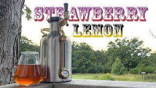 Strawberry Lemon Session Mead // Start to Tasting with a Ukeg