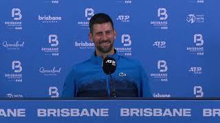 Brisbane 2025 - Novak Djokovic : "Gaël Monfils deserves a great credit for playing still at his age"