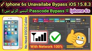 Iphone 6s Unavailable/Passcode bypass with network iOS 15.8.3 by unlock tool | 2024 | TECH City