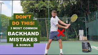 Three Most Common Backhand Mistakes & How To Fix Them (TENFITMEN - Episode 179)