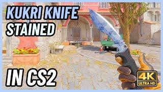  CS2 Kukri Knife Stained | CS2 Knife In-Game Showcase [4K]