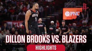 Dillon Brooks (28 points) Highlights vs. Portland Trail Blazers l Houston Rockets