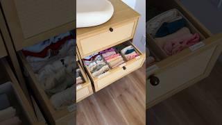 Nest with me pt7 Organizing baby’s dresser pt2  #nesting #nestwithme #organization #pregnant