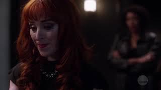 Supernatural 13x19 Rowena meets the reaper (Billie).