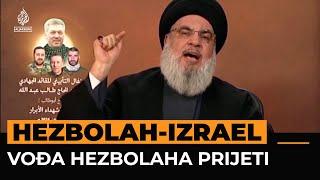 Vođa Hezbollaha kaže da Izrael treba da se 'plaši' sveobuhvatnog rata