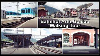 Swiss Railway Station (Arth-Goldau) Tour / Bahnhof Art-Goldau Rundgang, Kanton Schwyz, Schweiz 2021