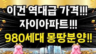 이건 정말 역대급 분양가!!! 자이아파트 980세대 모두 일반분양!!!