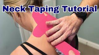 How To KT Tape a Neck | Easy Guide to Kinesio Taping Neck Pain