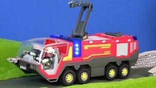 Playmobil Feuerwehrmann & Flughafenlöschfahrzeug für Kinder deutsch