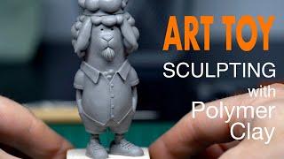 Art toy sculpting with polymer clay