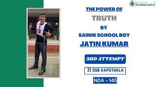 Kunjeyan Jatin Kumar | Recommended in 3rd Attempt | NDA