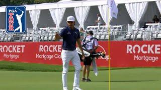 Rickie Fowler dunks it in for eagle at Rocket Mortgage 2019