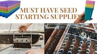 MUST HAVE Seed Starting Supplies/ VLOG/ Whispering Willow Farm
