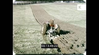 Harvesting Crops, Farming, 1960s UK Countryside, HD