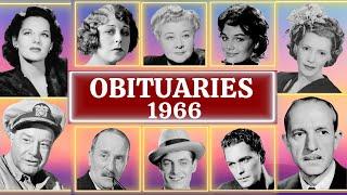 Famous Faces Who Passed Away in 1966 Part 02 OBITUARIES TV