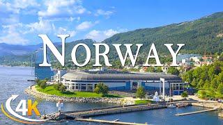 Norway 4K - Explore Scenic Fjords, Glaciers, and Aurora Skies with Peaceful Music -4K Video Ultra HD