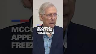 Mitch McConnell appears to freeze again