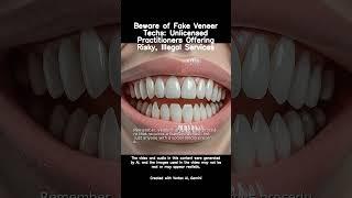 Beware of Fake Veneer Techs: Unlicensed Practitioners Offering Risky, Illegal Services #new #shorts